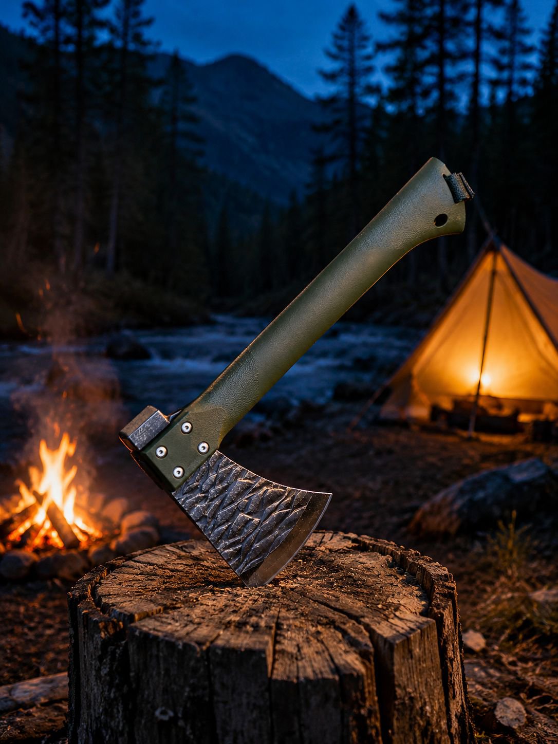 Hochwertige Bergaxt für Camping-Liebhaber