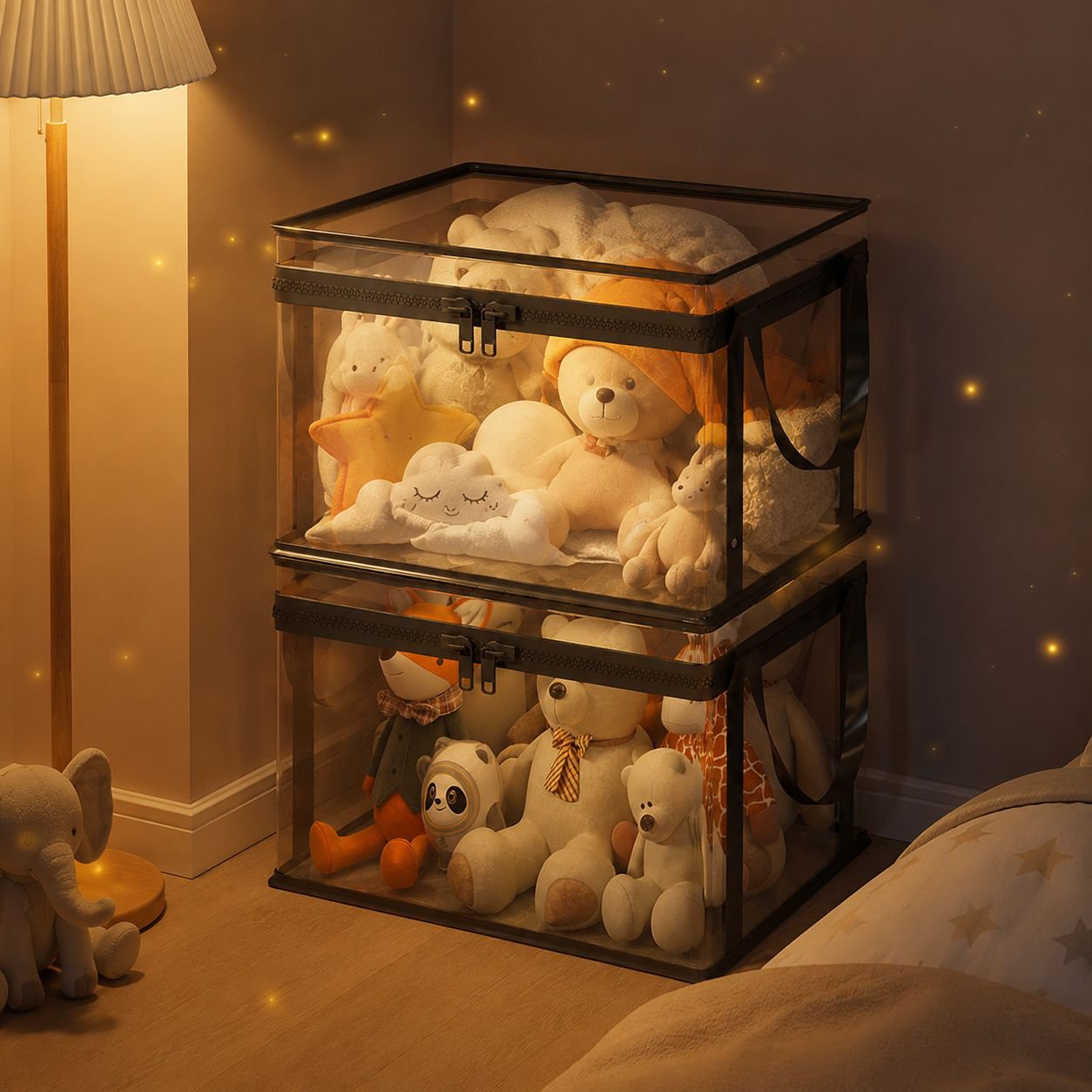 Stylish storage solution for dolls and playrooms