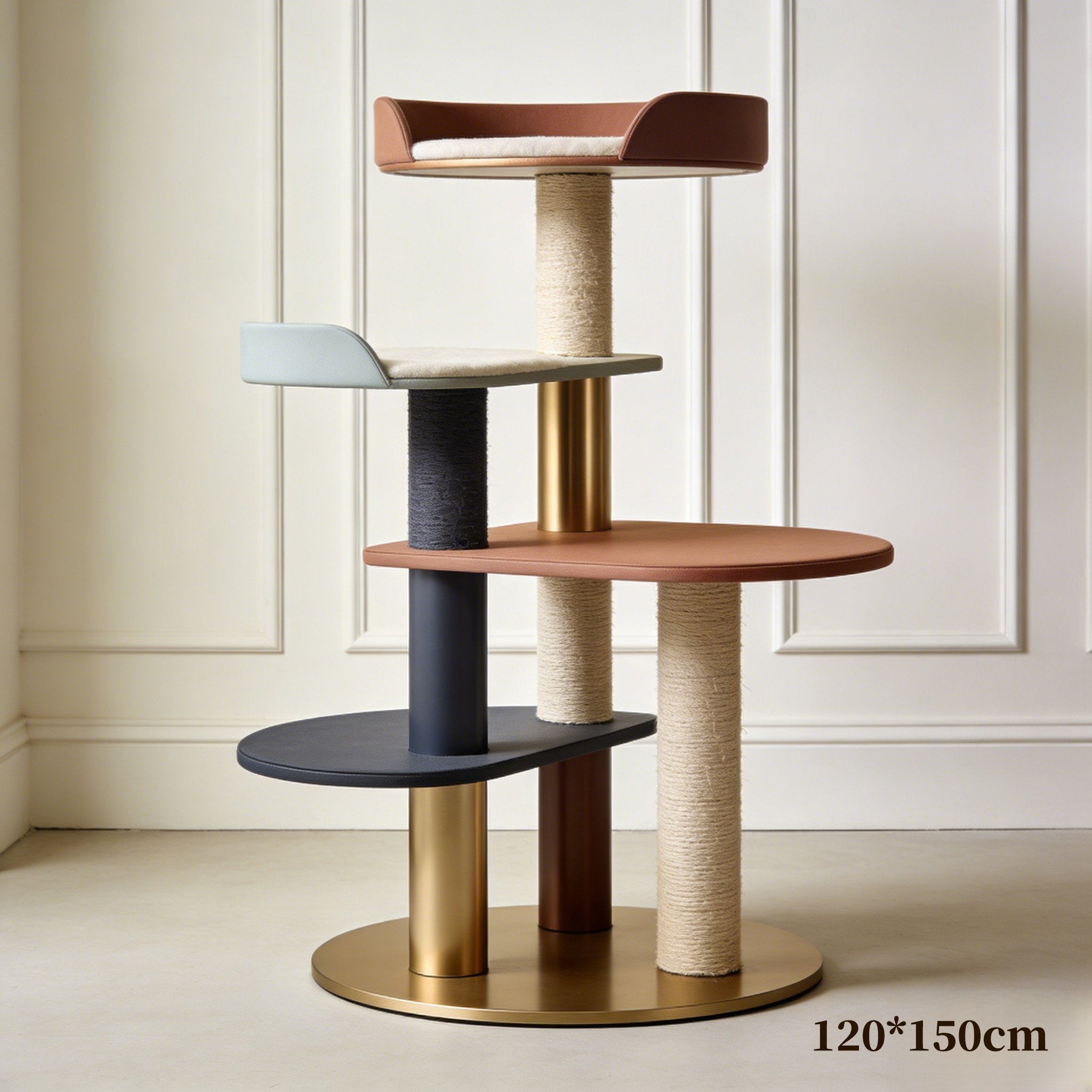 多層貓爬架穩固結構特寫