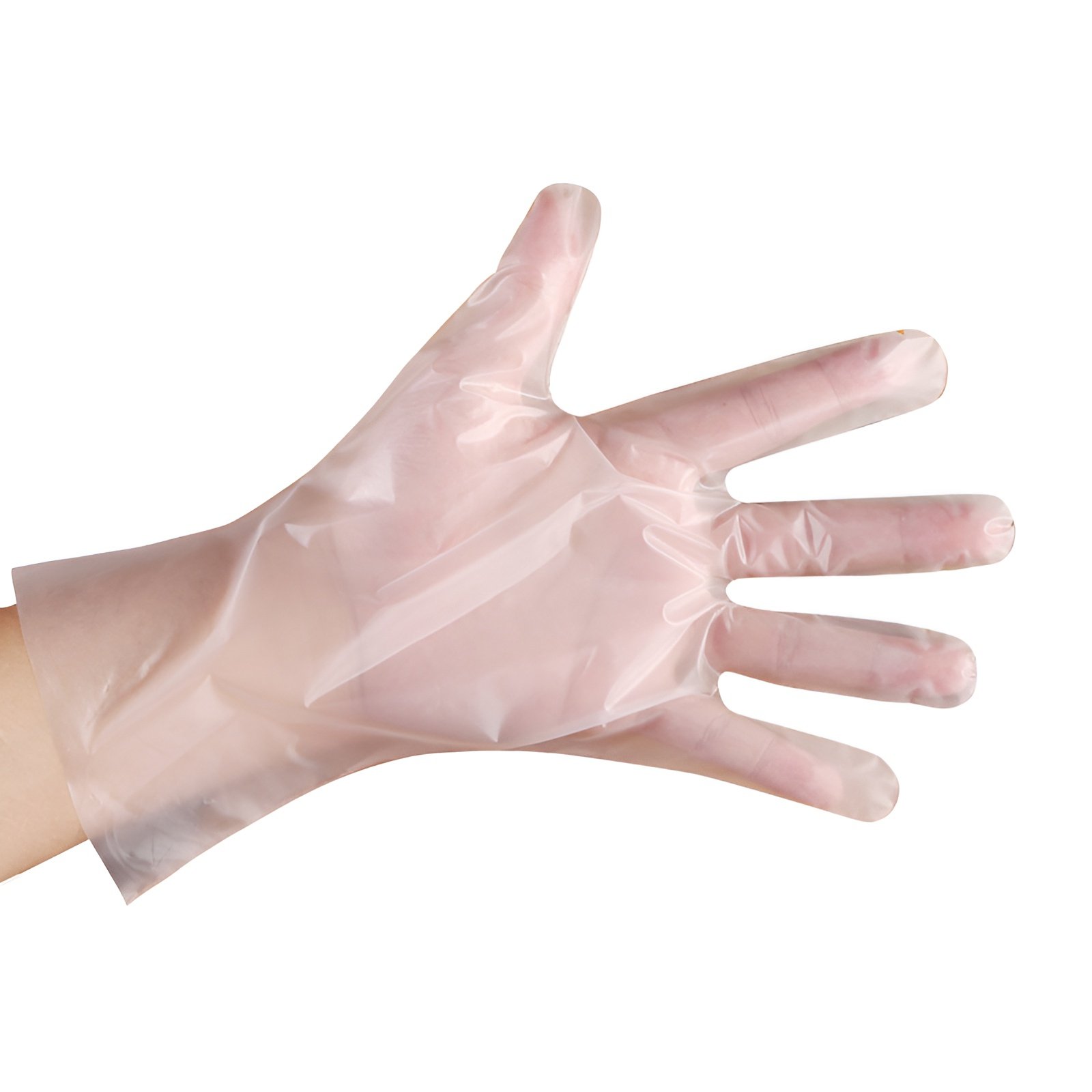 Lebensmittelechte, verdickte Einweg-CPE-Handschuhe, einzeln verpackt