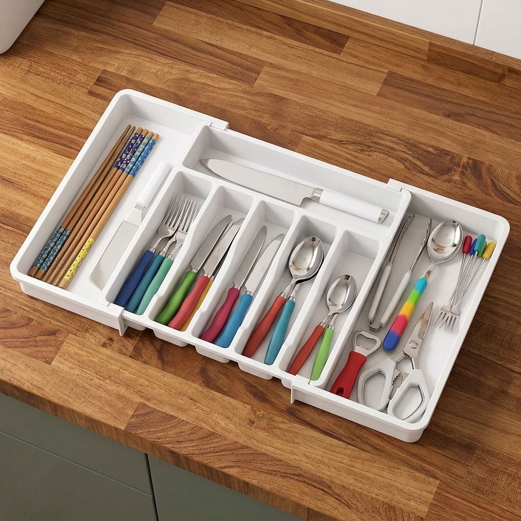 ที่จัดเก็บช้อนส้อมแบบลิ้นชักคุณภาพสูง