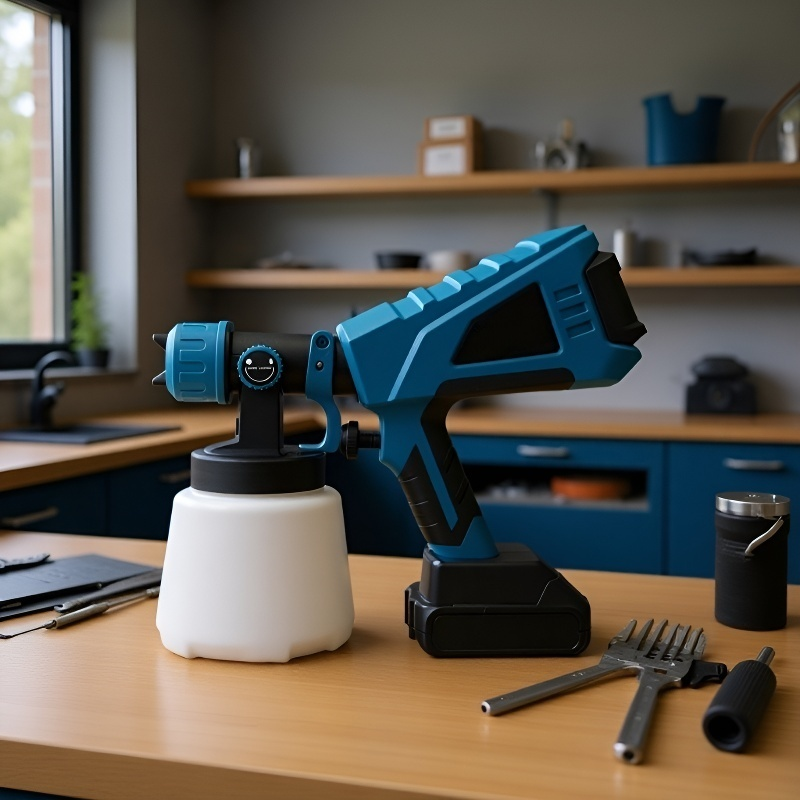 電動スプレーガン カラーボックス梱包 大容量電動スプレーガン カートン梱包