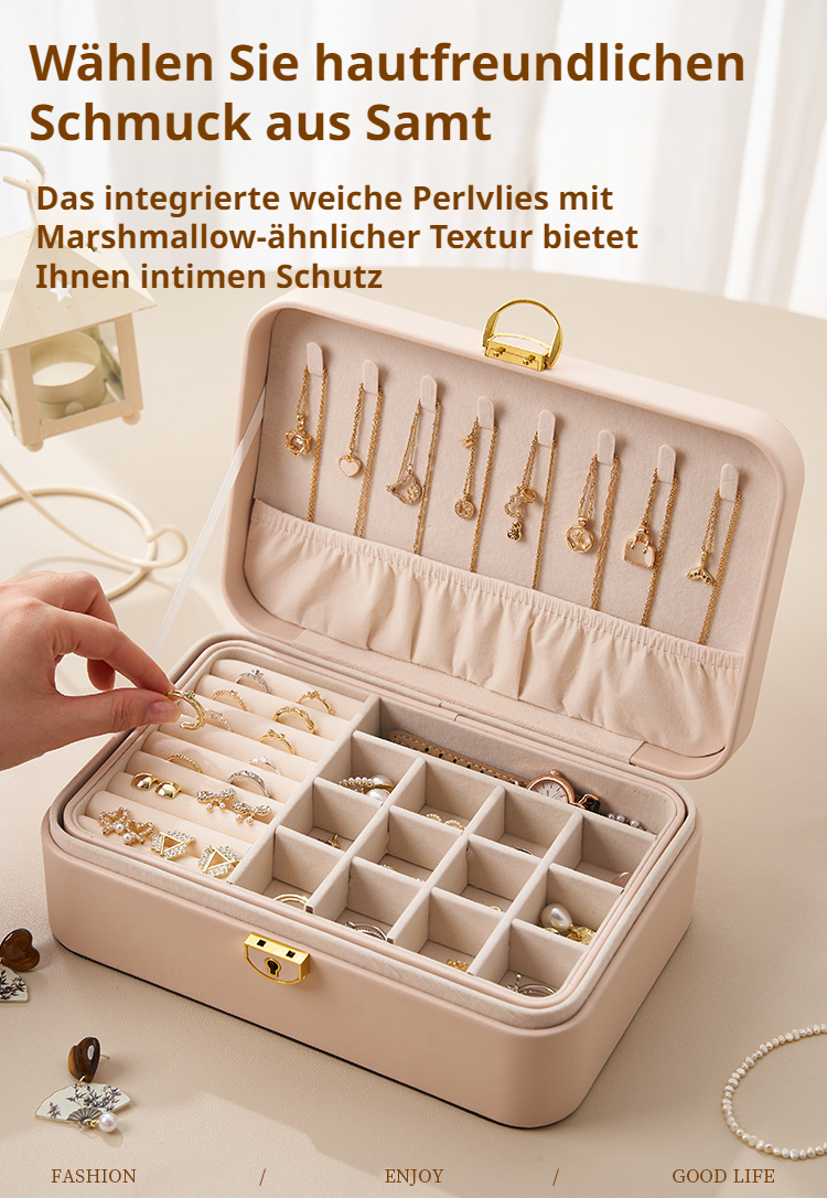 Praktische Schmuckschatulle für Schmuck und Accessoires