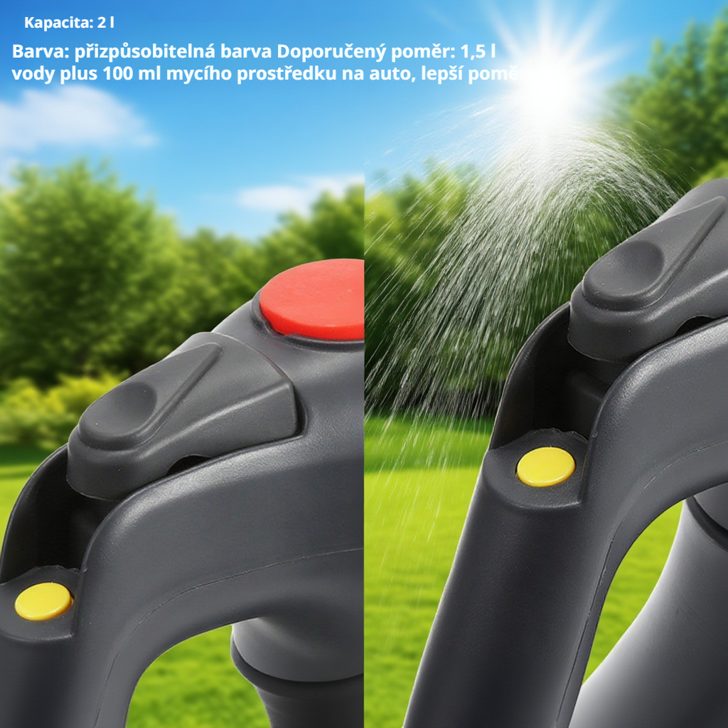 Detailní pohled na elektrický pěnový rozprašovač