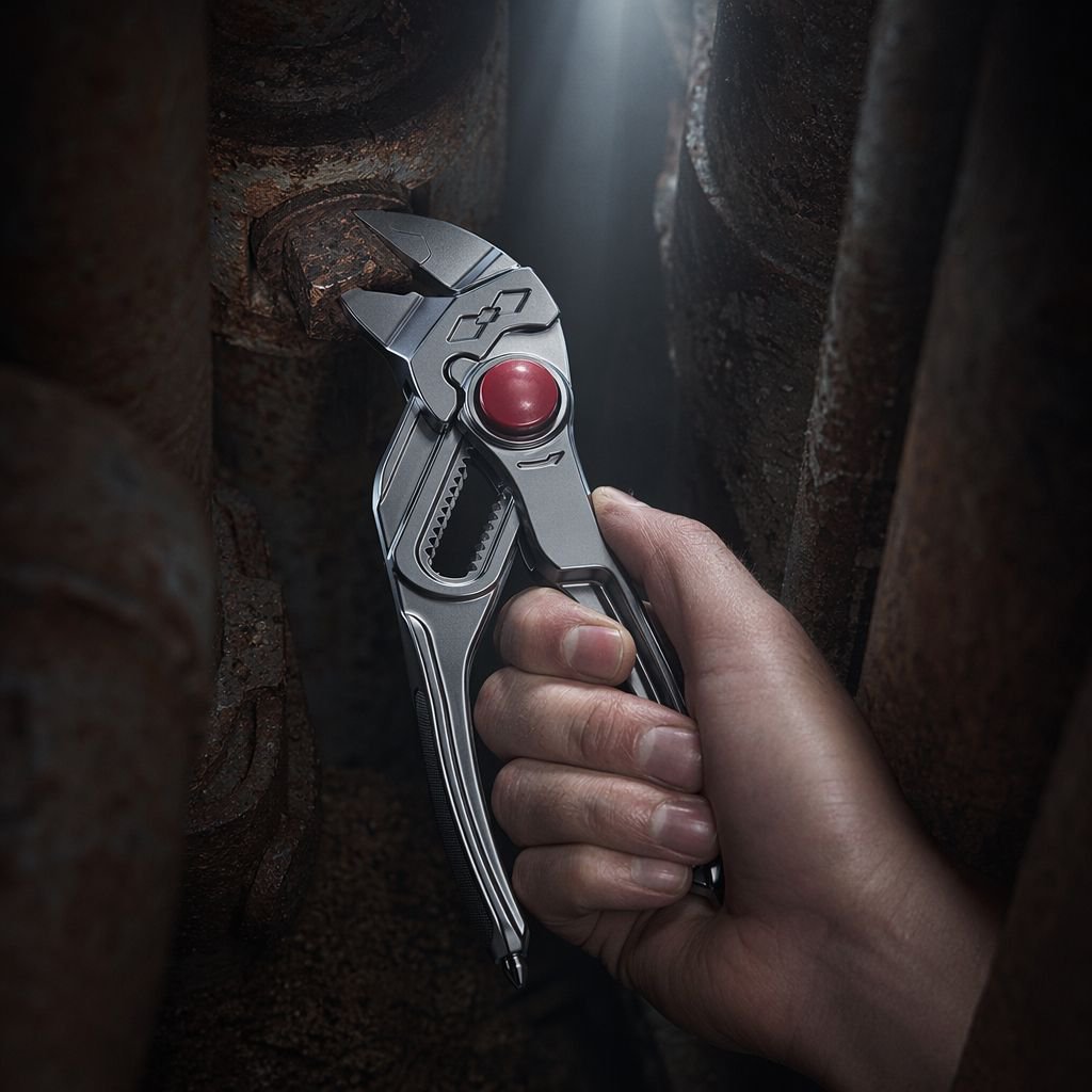 4-inch mini water pump pliers, multi-position adjustable household tool, water pipe clamp, screwdriv