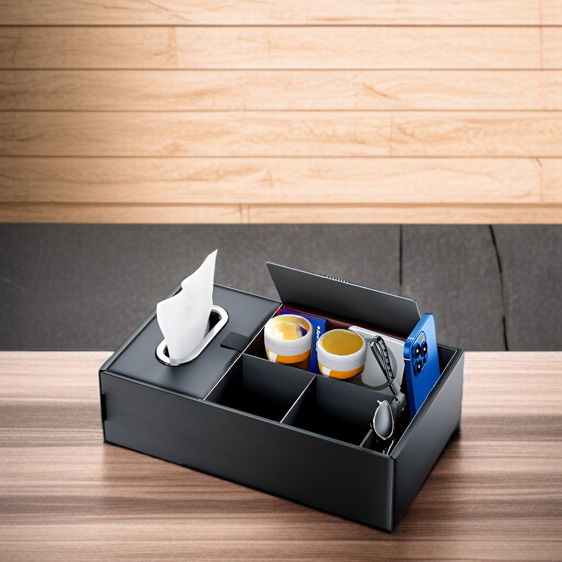 車用収納ボックスの水筒ホルダー部拡大画像