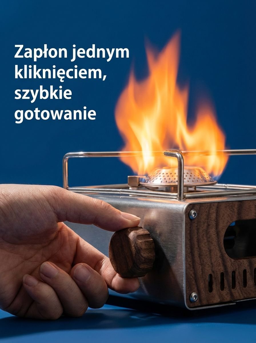 Kuchenka gazowa z palnikiem do biwaku