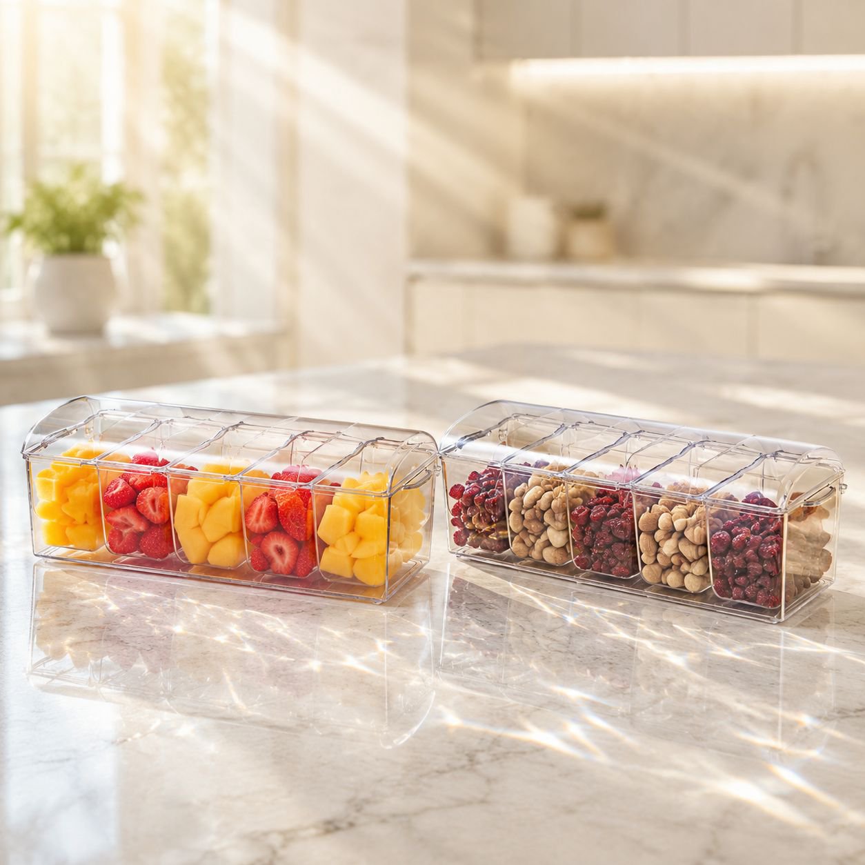 Kühlschrank-Salatbox zur sicheren Aufbewahrung von Lebensmitteln