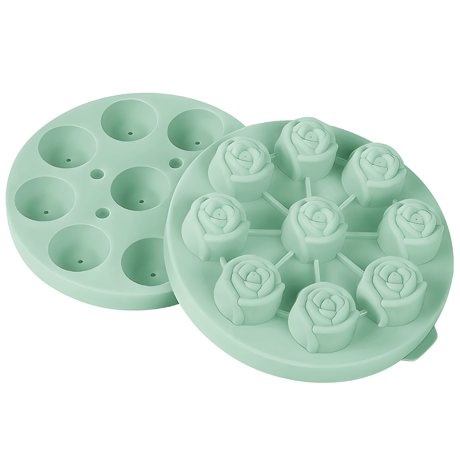 Moule à glaçons en silicone en forme de rose, qualité alimentaire, moule à glace pour whisky