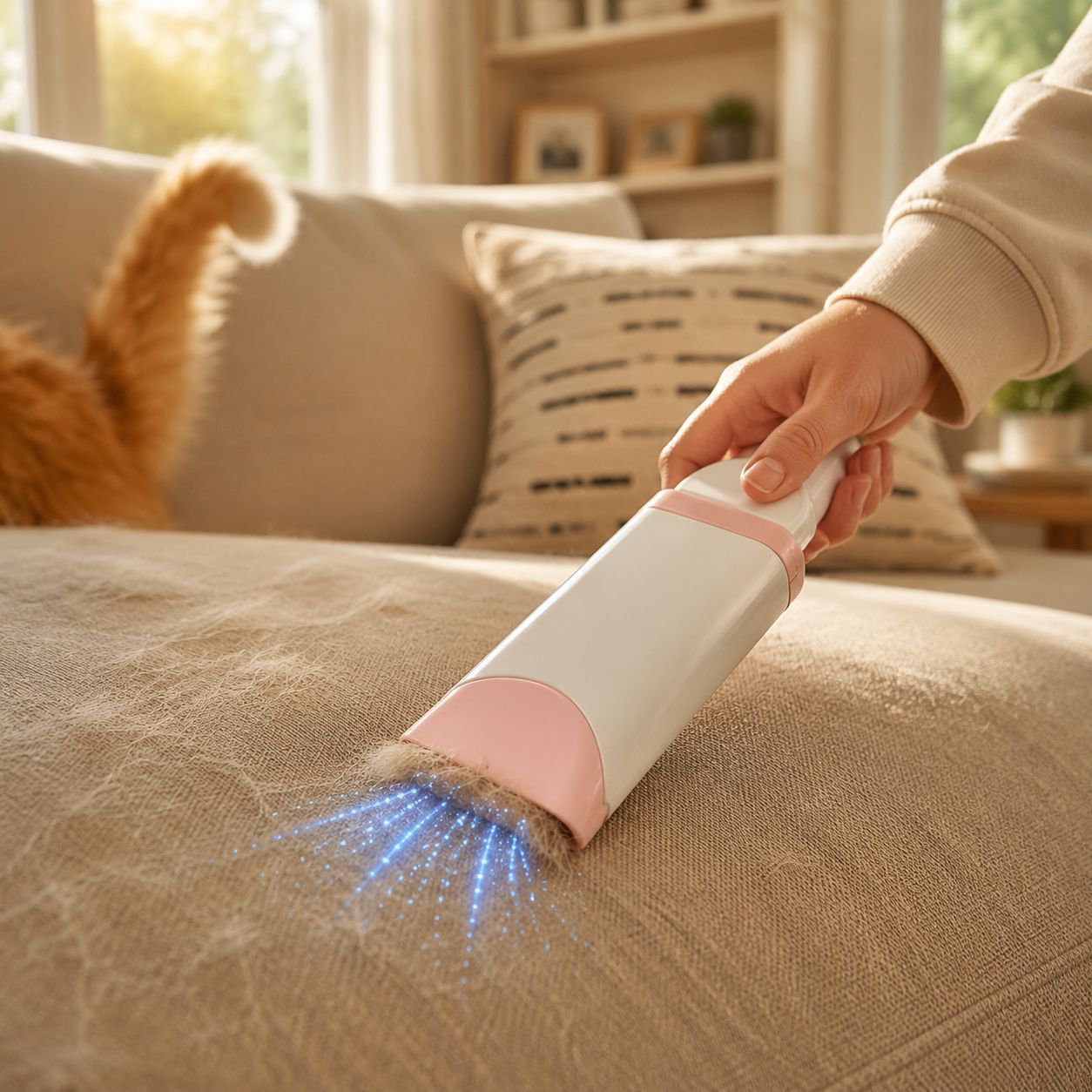 Portable Lint Roller Brush Dust & Hair Remover for Clothes