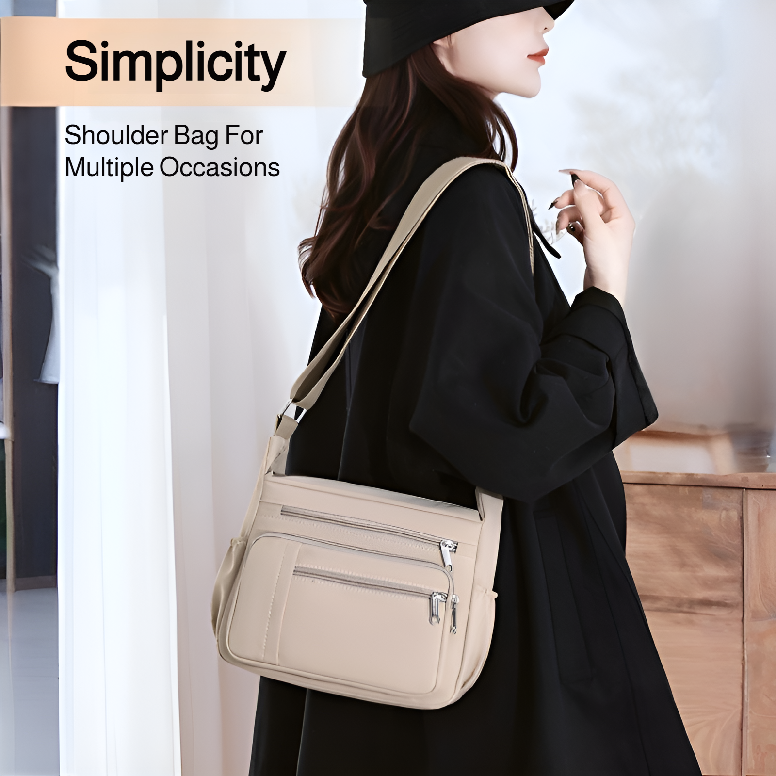 簡約時尚女士斜跨包
