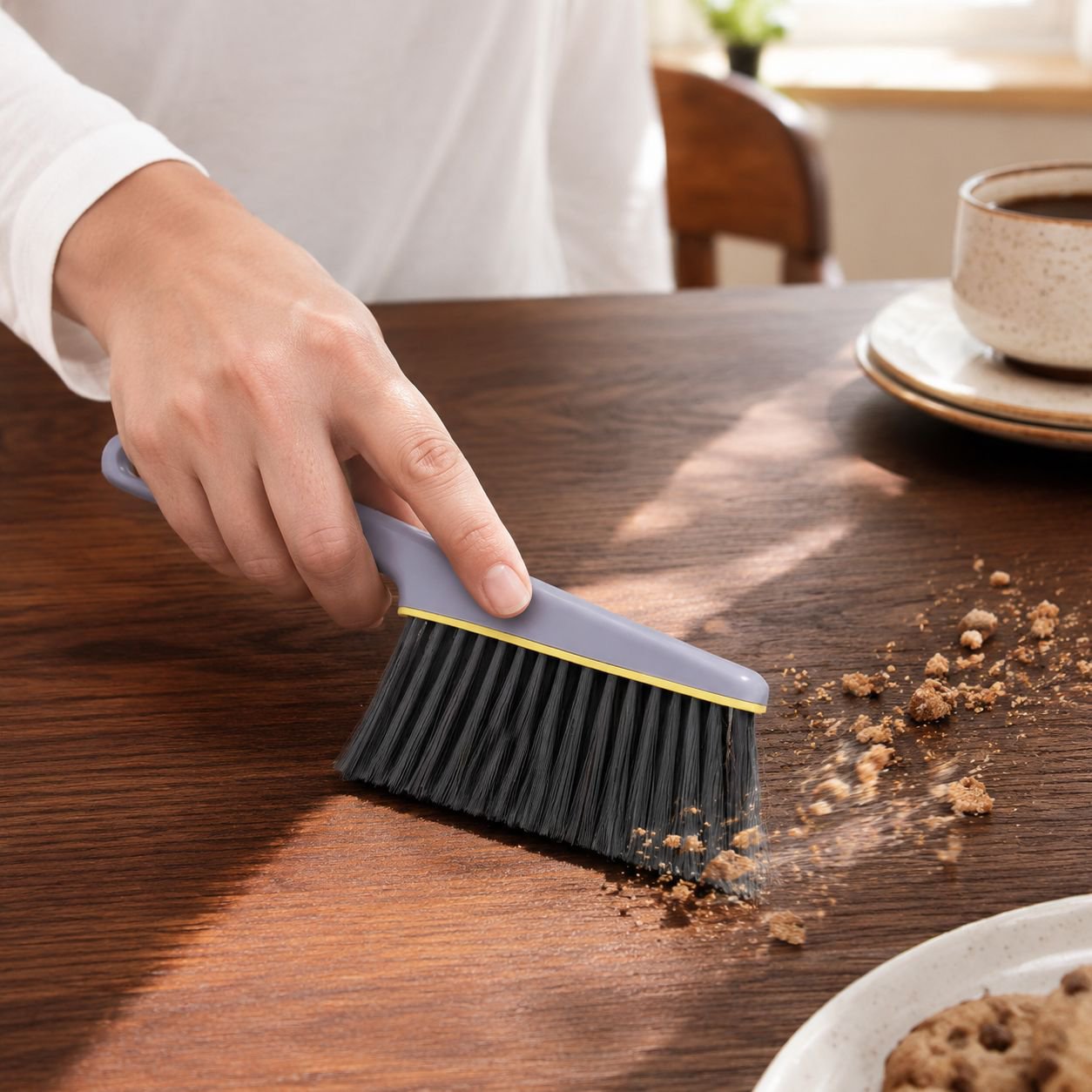 Dust removal brush set for beds and sofas
