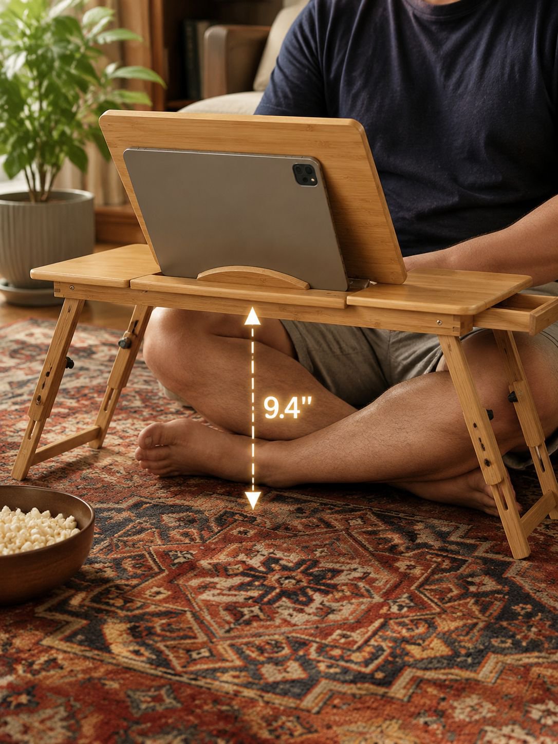 Home Bedside Folding Table, Laptop Desk, Mobile Small Desk
