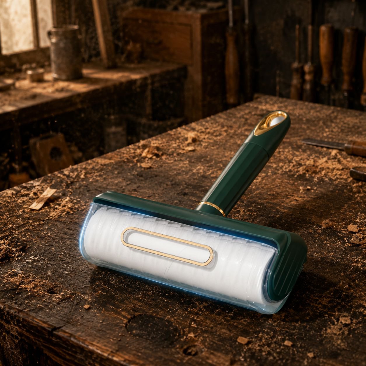 Durable household lint remover with ergonomic handle