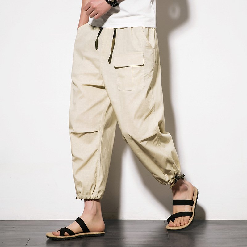 【カーゴパンツ】春夏　男性　人気　ジョガー　イージーパンツ  快適　