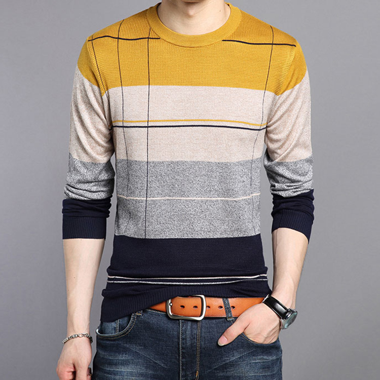 เสื้อยืดคอกลมและแขนยาวสำหรับผู้ชาย