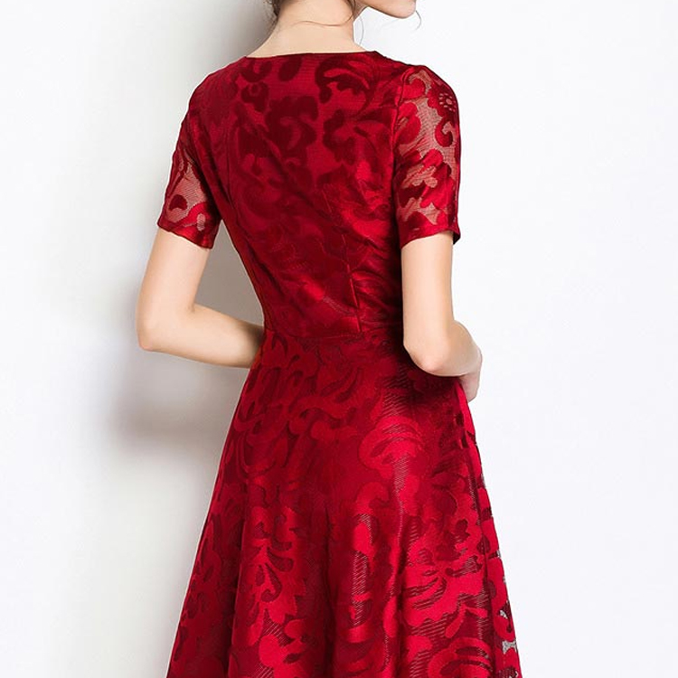 【レースワンピース】エレガントな雰囲気を演出。結婚式やパーティーなどに最高。