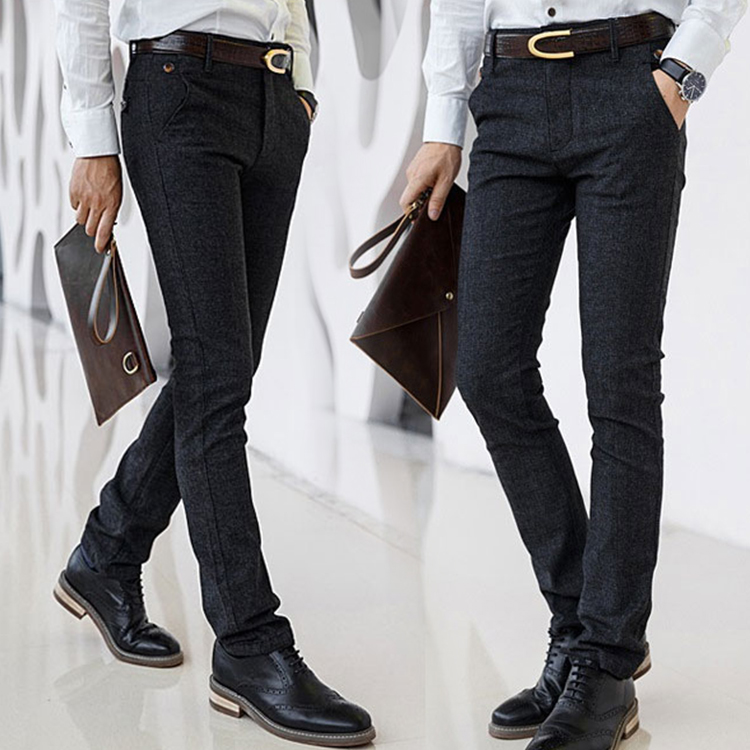 【メンズパンツ】美しいシルエット　ストレッチ窮屈感なく　シワにくい　二本目半額