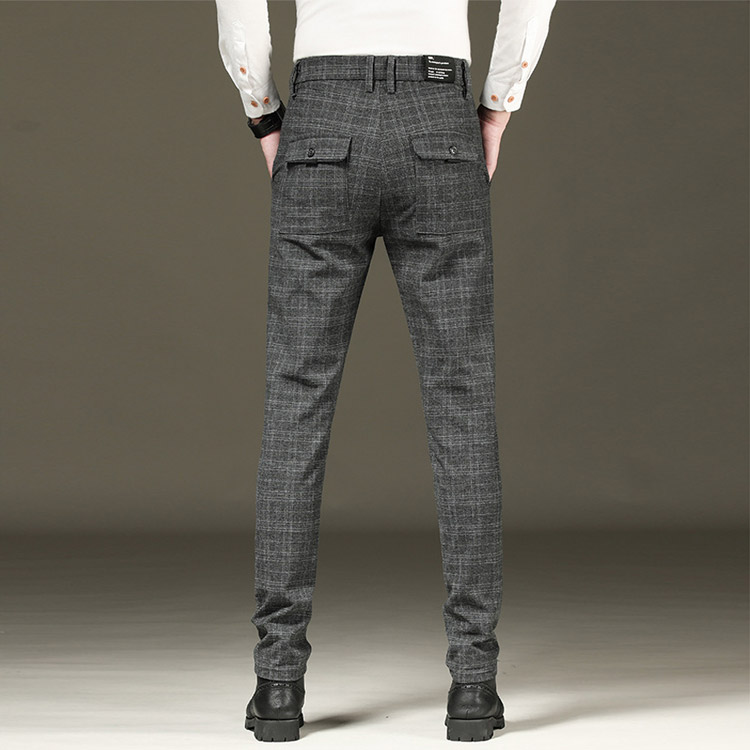 고탄력 남성 체크 팬츠