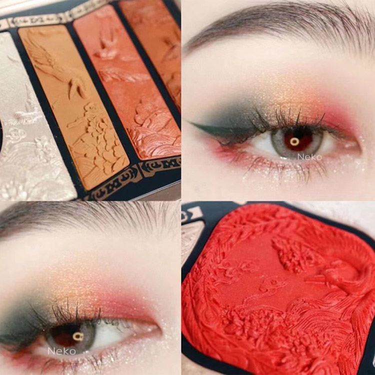 【百鳥朝鳳アイシャドウパレット】流行りの中国メイクで  中華美人になりたい