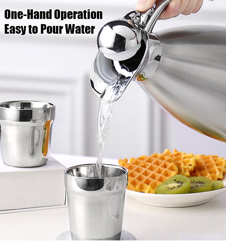 European Style 304 Stainless Steel Thermal Insulation Kettle