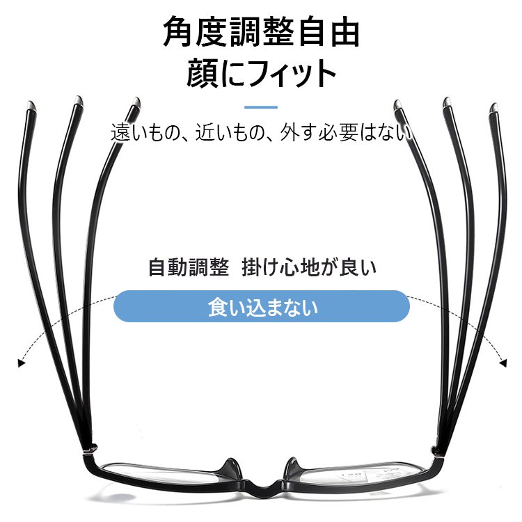 【ブルーライトカット遠近両用老眼鏡】ブルーライトカット、耐久性、遠近両用