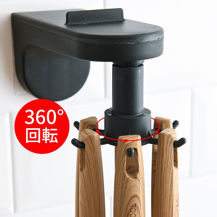 360°回転 キチン・収納フック   キッチン収納のマストアイテム