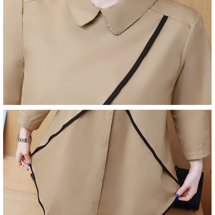 寬鬆中長款襯衫