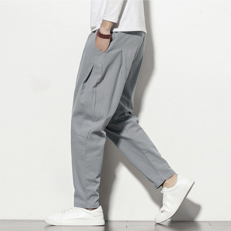 캐주얼 면 린넨 팬츠