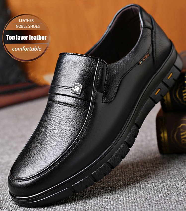 British casual dress shoes in cowhide