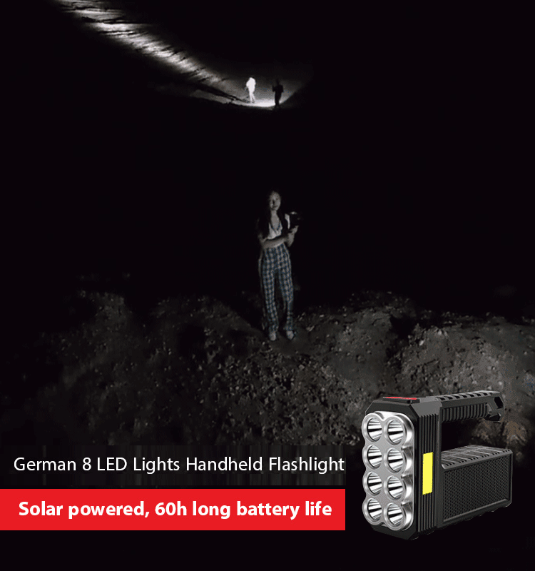 8 LED Light Handheld Flashlight