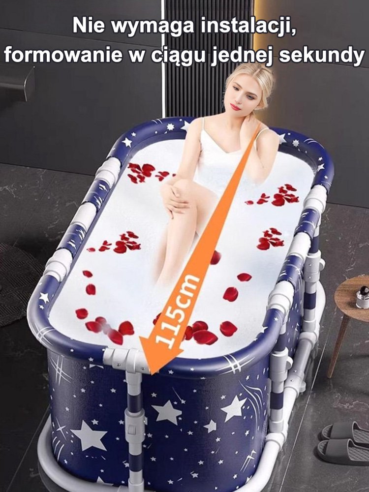 [Niezbędny przedmiot w domu i w podróży] Składana wanna