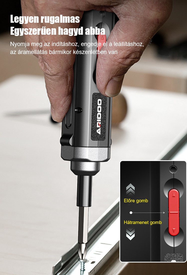 Többfunkciós és erős elektromos csavarhúzó