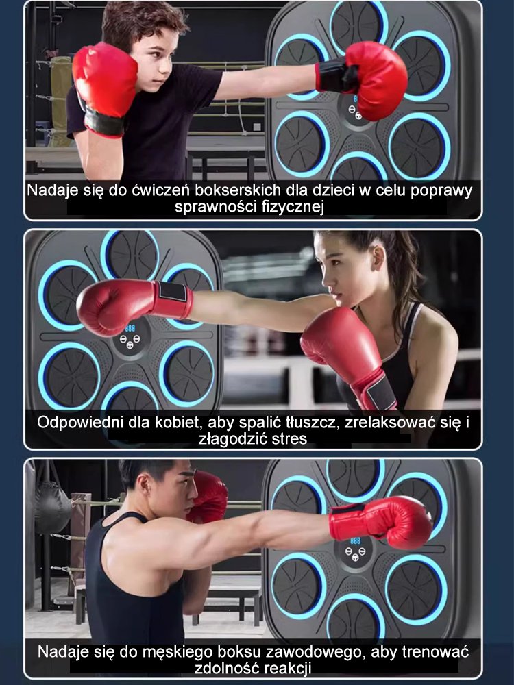 Inteligentny muzyczny cel bokserski Bluetooth