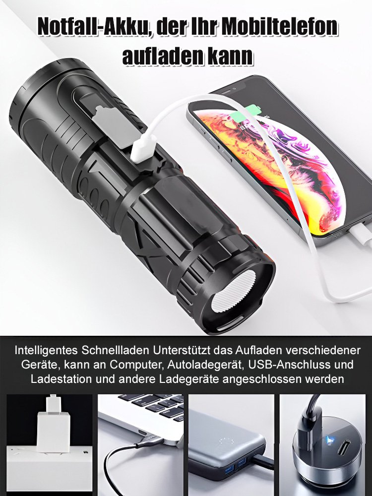 Weiße Laser-Zoom-Taschenlampe