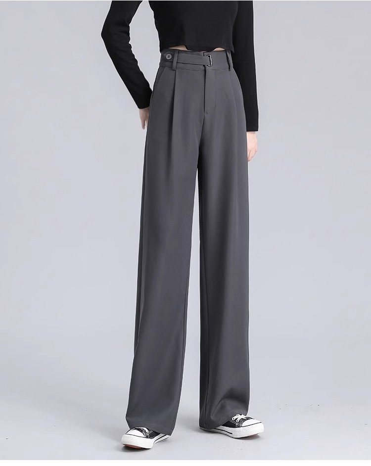 ストリートファッション ワイドスラックス