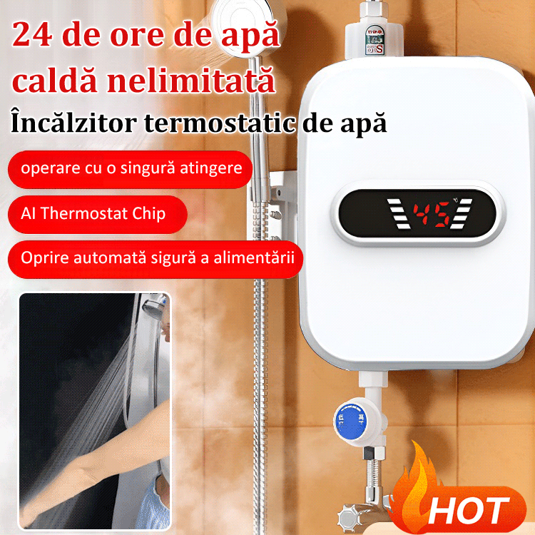 Boiler cu apă caldă instantanee și temperatură constantă