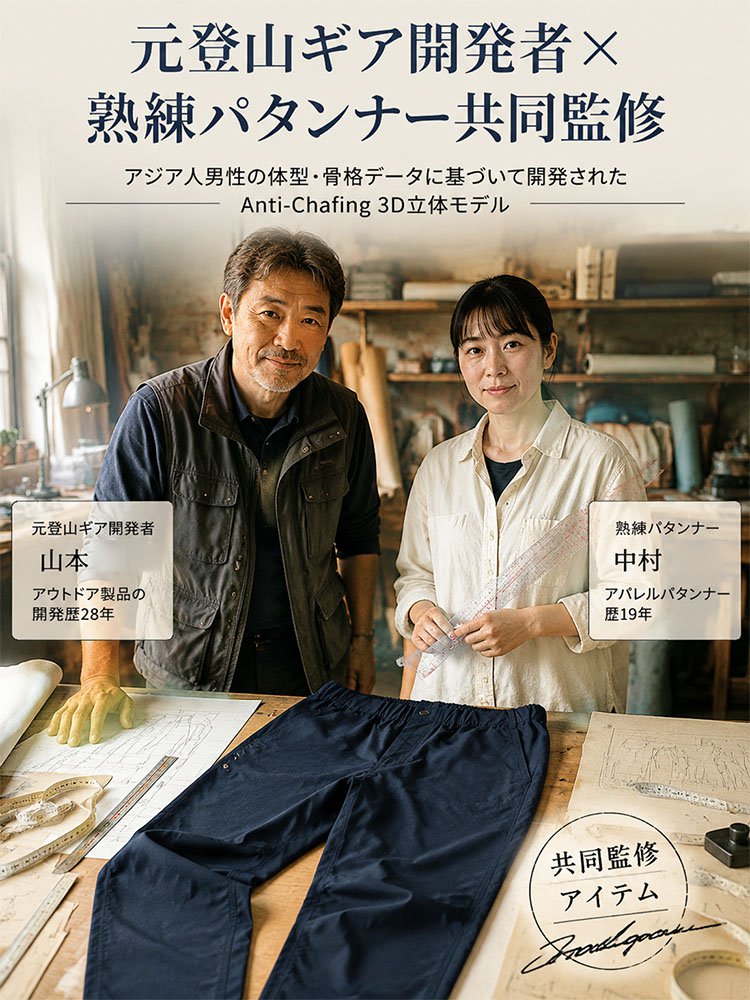 【ゆったり楽ちん】リラックステーパードカジュアルパンツ