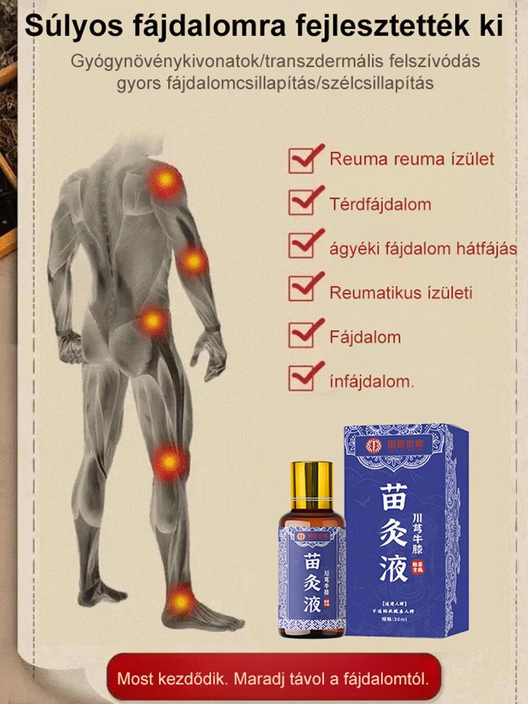 【Százéves titkos recept】Chuanxiong és niuxi csíra moxibustion folyadék