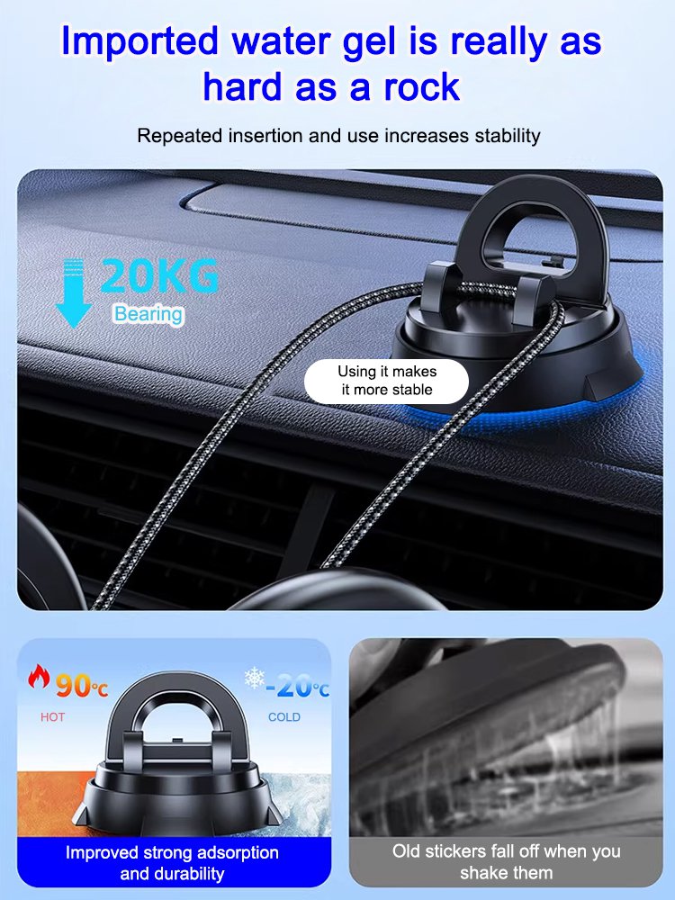 Multifunctional suction cup phone holder