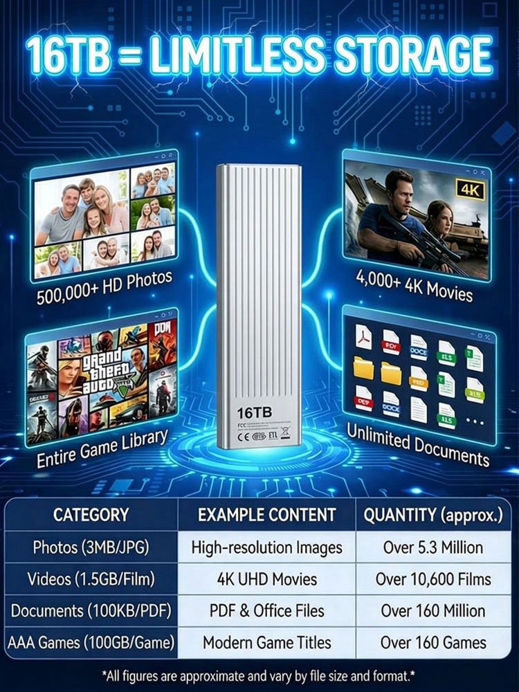 Portable High-Speed SSD Solid-State Drive