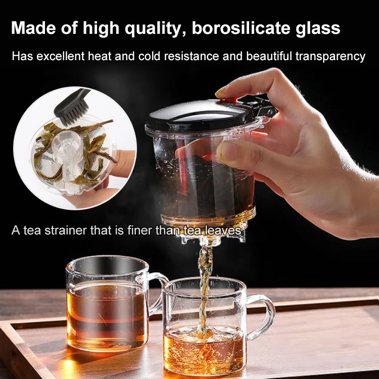 One-click filter tea set
