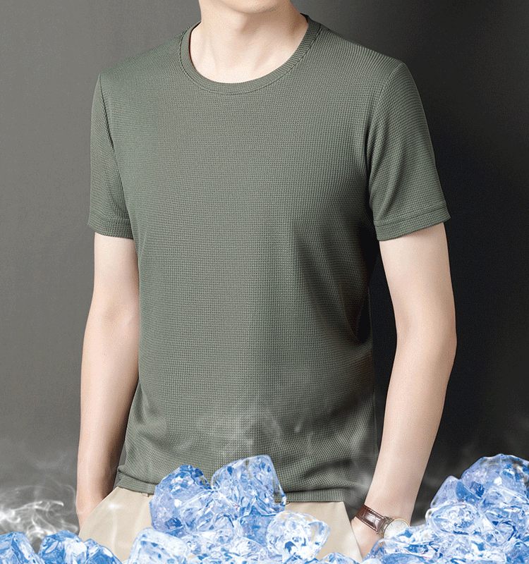 【冷感クール メンズ半袖Tシャツ 通気性抜群】