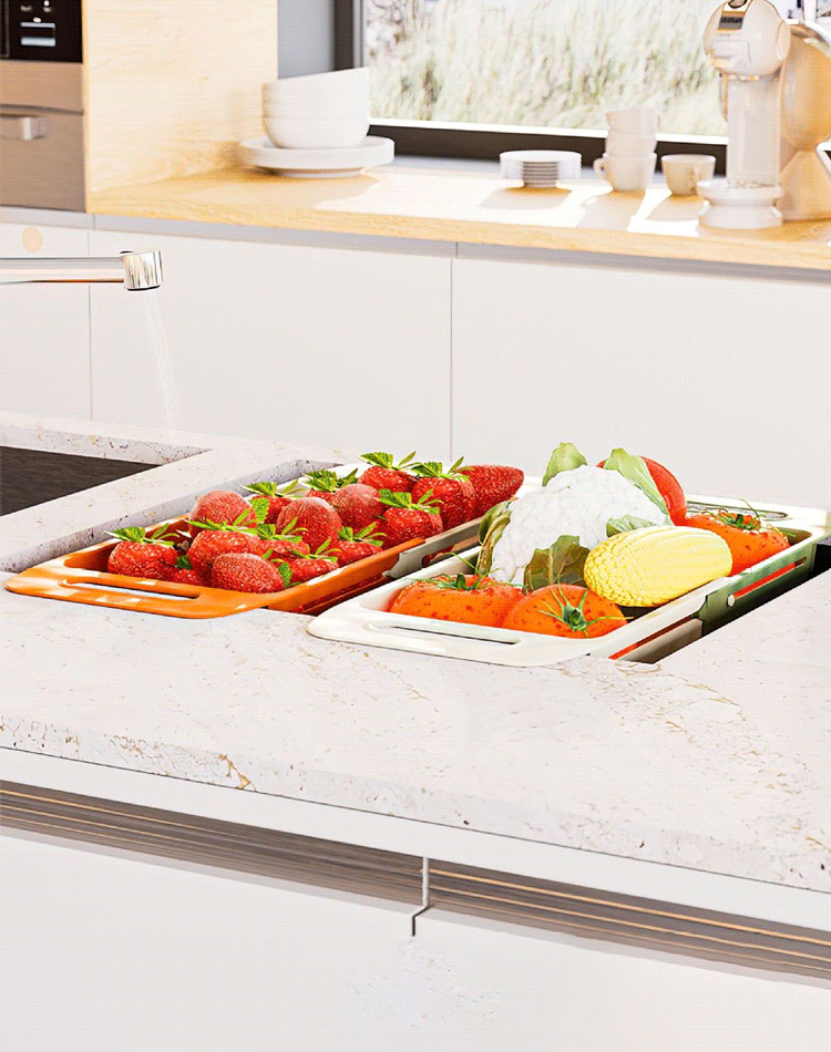 이중 확장형 물빠짐 바구니