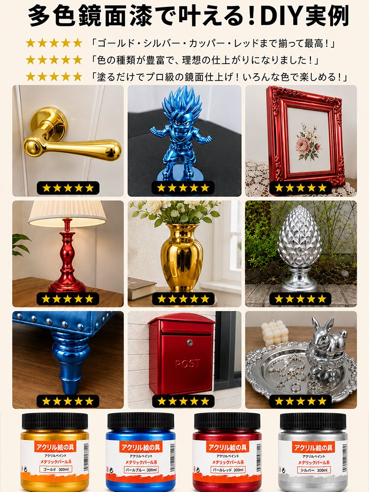 最新テクノロジー・カラフルミラー塗料