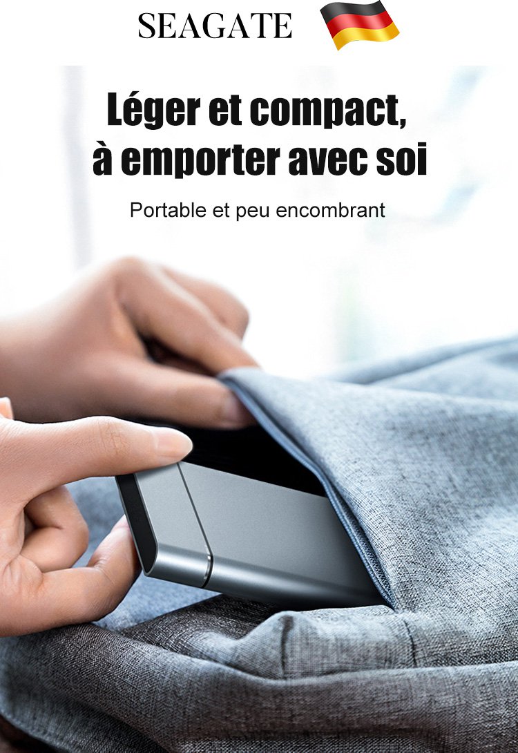Disque dur mobile d'origine allemande