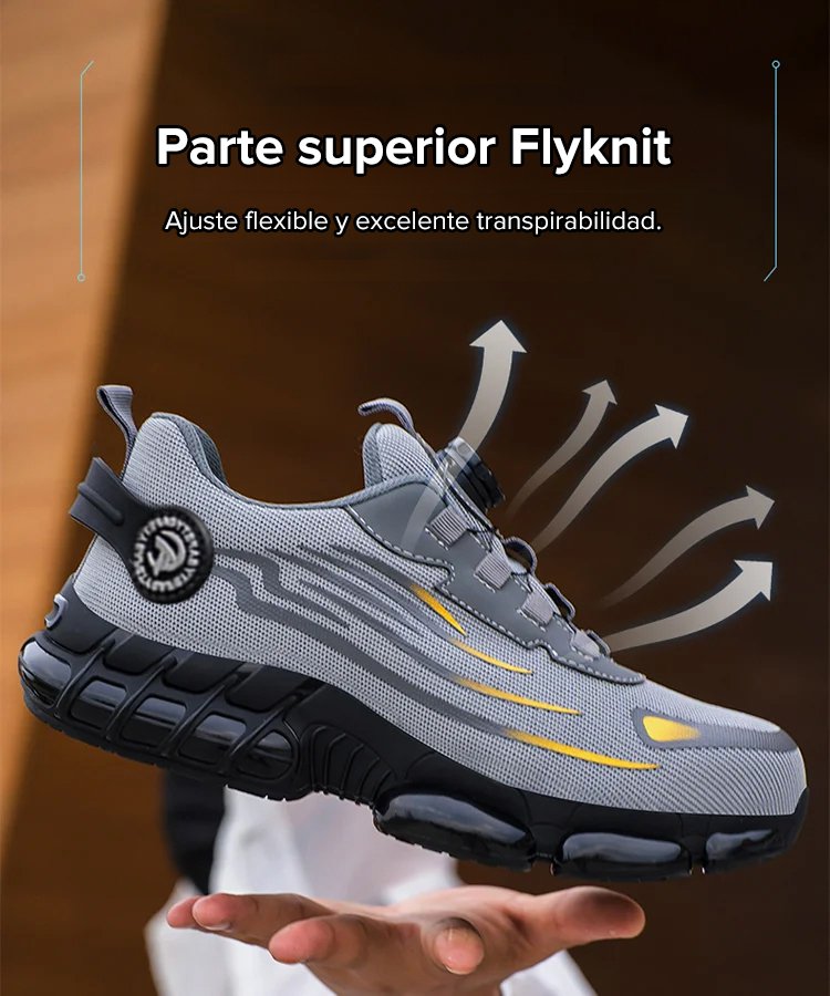 Zapatos de seguridad resistentes al desgaste y a las perforaciones.