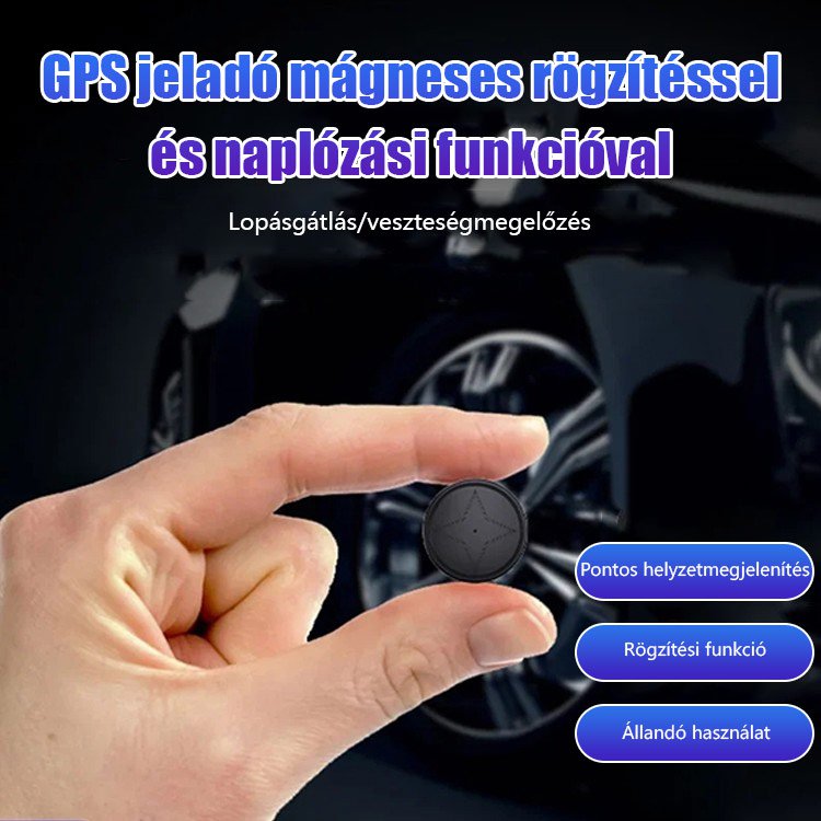 Mini mágneses GPS helymeghatározó követő