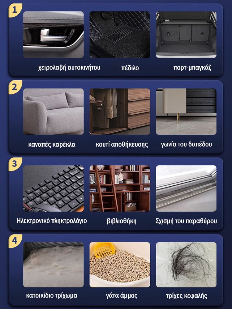 Πολυλειτουργική φορητή αυτοκινήτου σκούπα