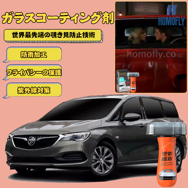 ナノ保護覗き見防止ガラスコーティング剤